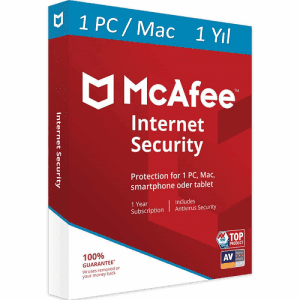 McAfee Internet Security 1 Yıllık